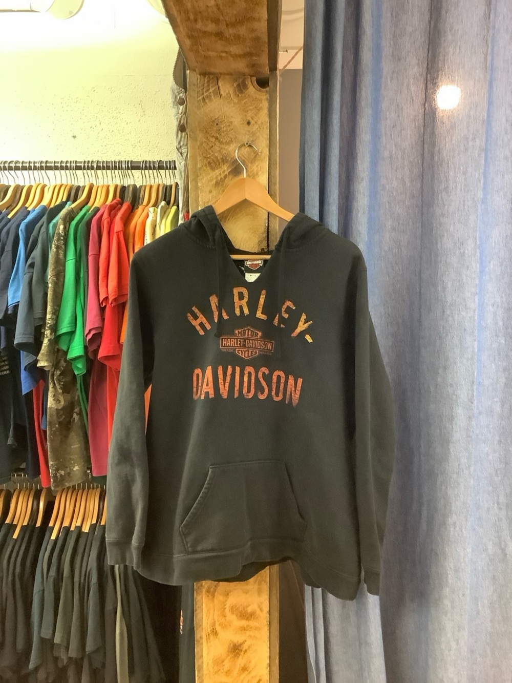 Vintage Harley Davidson Black Hoodie